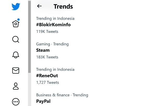 Tagar #BlokirKominfo trending