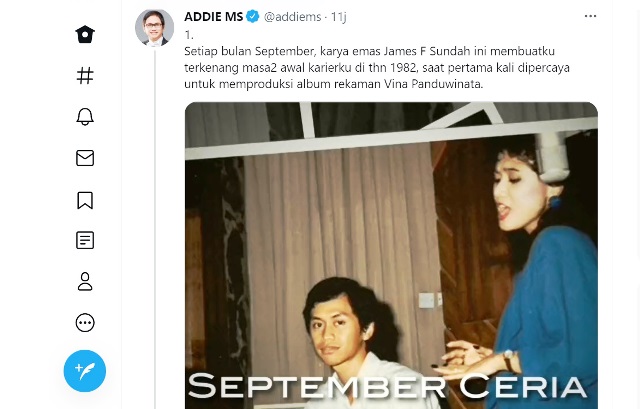 Addie MS produksi lagu September Ceria