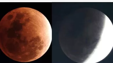 Gradasi warna gerhana bulan