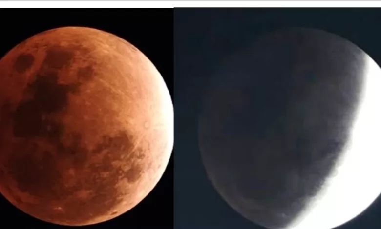 Gradasi warna gerhana bulan