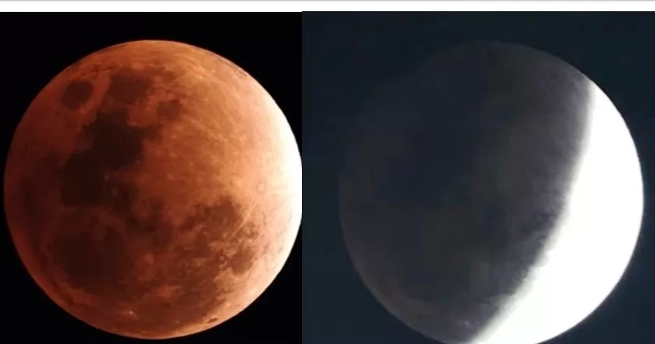 Gradasi warna gerhana bulan