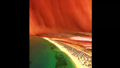 langit merah australia