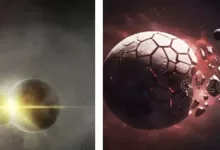 dua planet bertabrakan