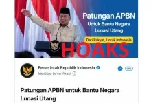 hoaks patungan apbn