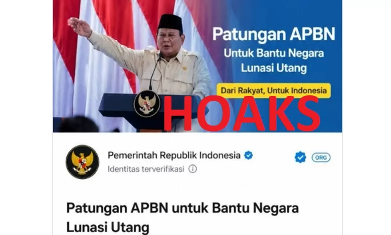 hoaks patungan apbn