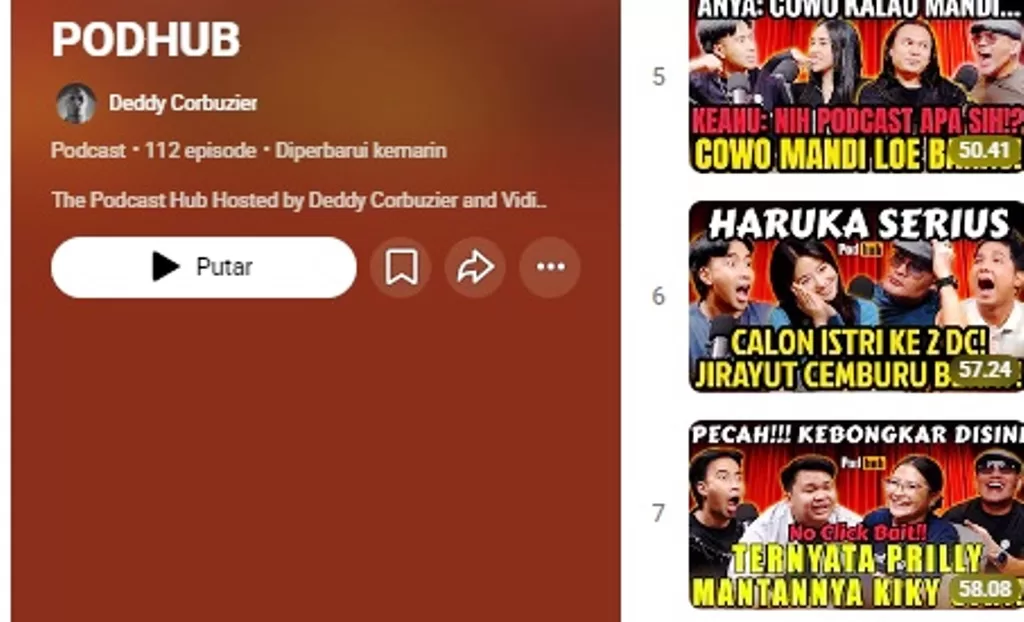 PodHub Deddy Corbuzier