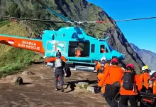 pendaki Malaysia jatuh di Rinjani