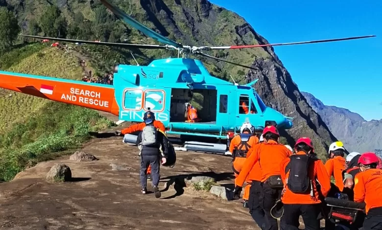 pendaki Malaysia jatuh di Rinjani