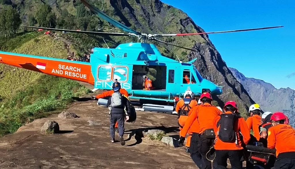 pendaki Malaysia jatuh di Rinjani