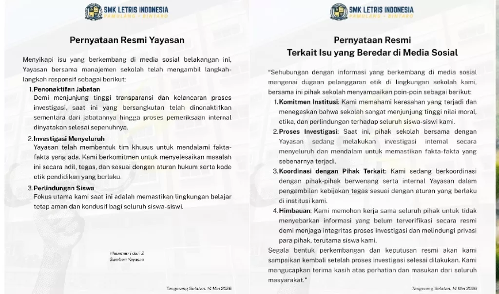 child grooming smk letris pamulang