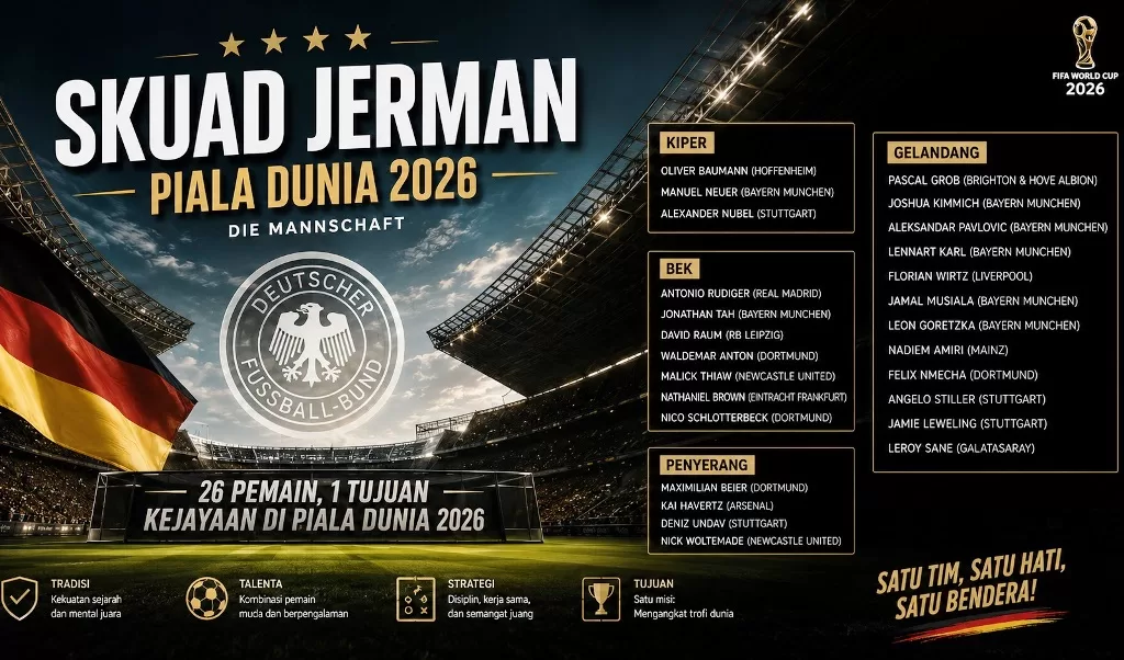 skuad Jerman Piala Dunia 2026
