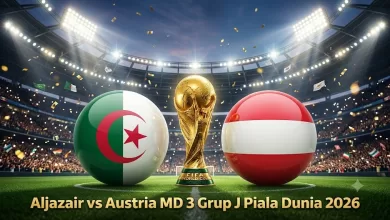 Aljazair vs Austria Grup J Piala Dunia 2026