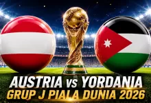 jadwal Austria vs Yordania