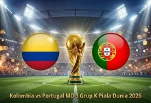 prediksi Kolombia vs Portugal