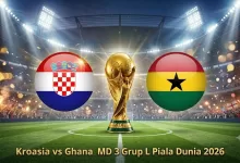 pertandingan Kroasia vs Ghana
