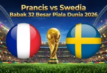 Prancis vs Swedia Babak 32 Besar