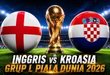 jadwal Inggris vs Kroasia