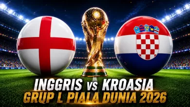 jadwal Inggris vs Kroasia