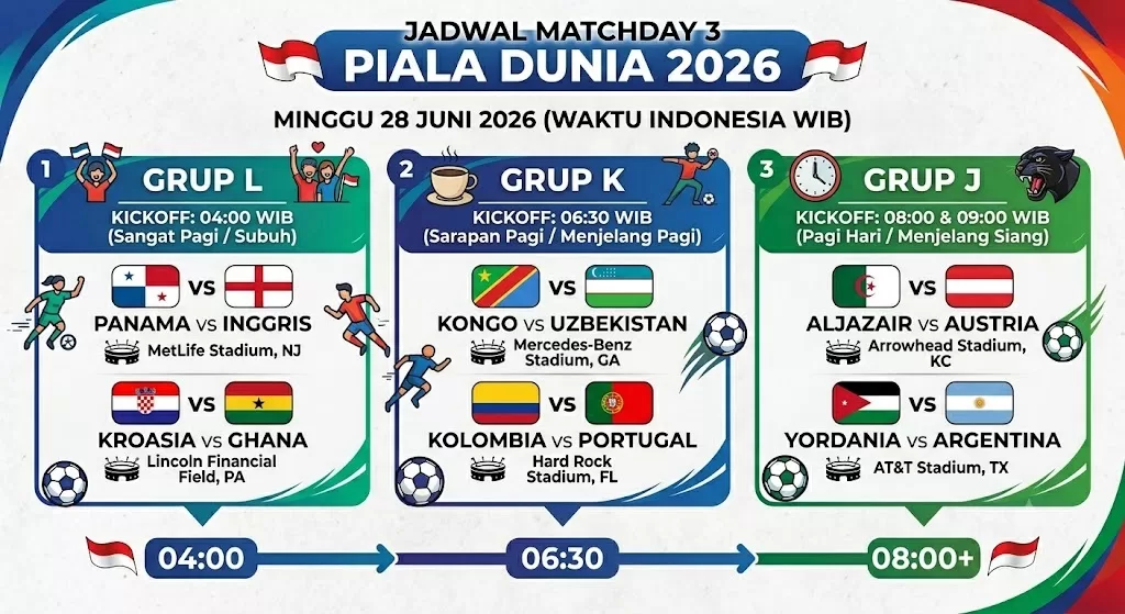 Piala Dunia 28 Juni 2026