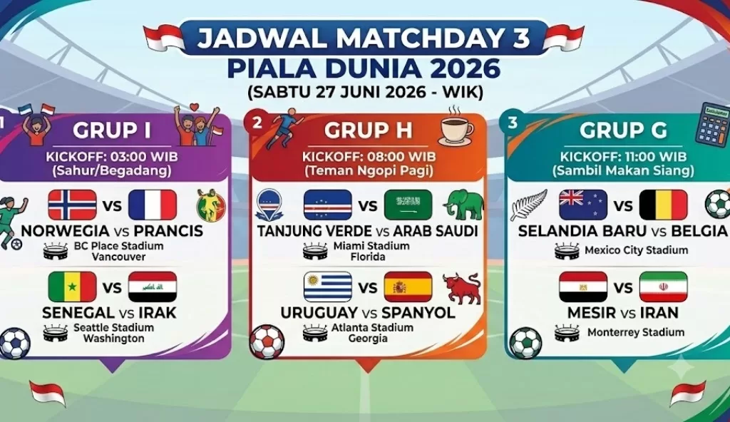 Jadwal Piala Dunia 2026