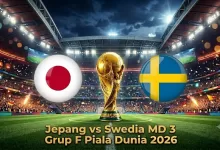 Jepang vs Swedia