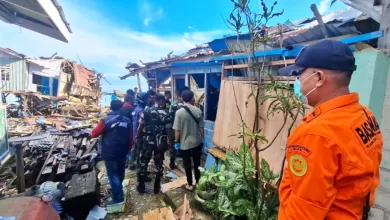 korban ledakan biak