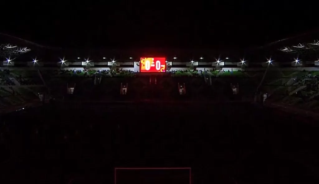 lampu stadion padam
