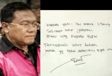 sony sonjaya surat terbuka