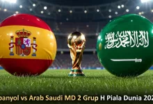 Spanyol vs Arab Saudi malam ini