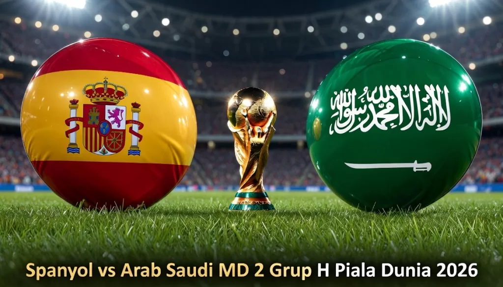Spanyol vs Arab Saudi malam ini