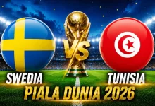 hasil Swedia vs Tunisia