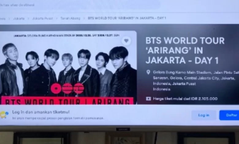 war tiket bts