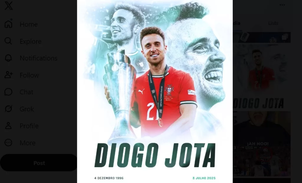 Tribut Ronaldo untuk Diogo Jota