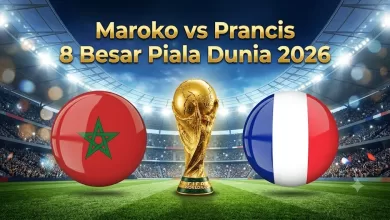 Nonton siaran langsung Maroko vs Prancis