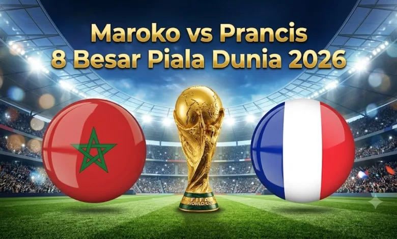 Nonton siaran langsung Maroko vs Prancis