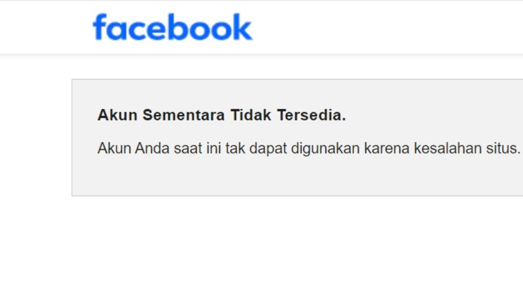 Facebook Error Hari Ini, Pengguna Tak Bisa Akses Akun pada 19 Juli 2026