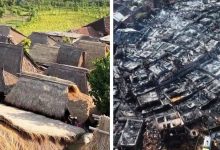desa adat sade terbakar
