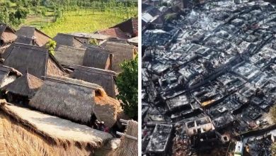 desa adat sade terbakar