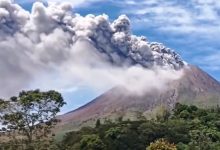 Erupsi Gunung Sinabung hari ini