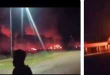 kantor Bupati dibakar