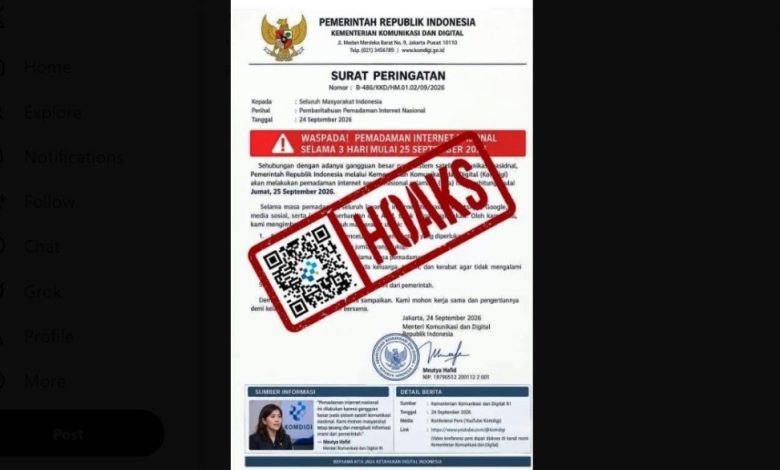 pemadaman internet nasional
