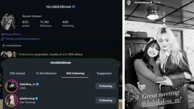 Nicole Kidman follow Lisa BLACKPINK