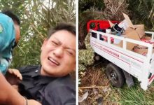 Bobon Santoso Kecelakaan saat Salurkan Bantuan Karhutla di Kalteng, Kepala Robek 5 Cm bobon santoso kecelakaan