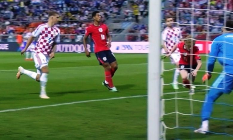 Kroasia vs Inggris